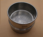 Perforated plate test sieve chart