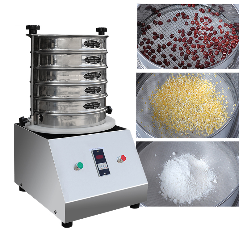 TAHALI Electric Sieve Machine Vibrating Sifter, Electric Flour Sifter,  Automatic Vibrating Sieve, Stainless Steel Powder Screening Machine, for