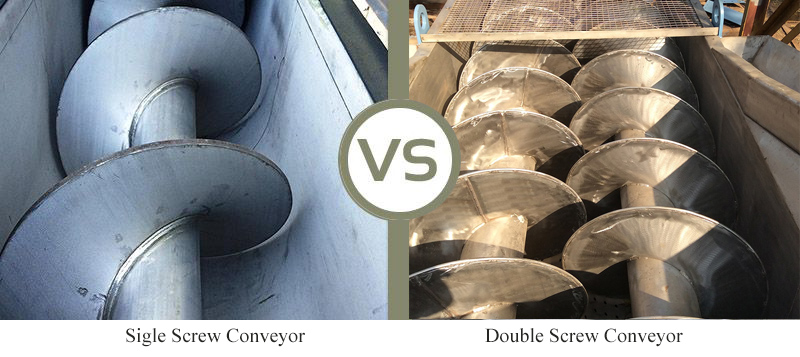 Double Screw Conveyor VS Sigle Screw Conveyor