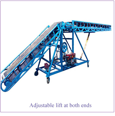 Double Hydraulic Height Adjustable Belt Conveyor