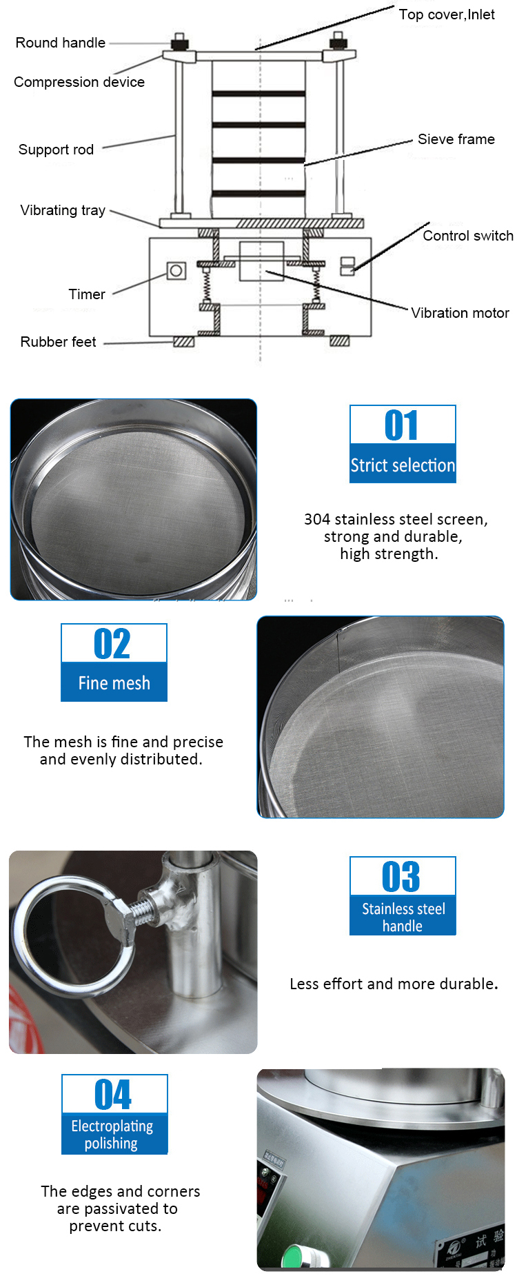Electromagnetic Sieve Shaker DAHAN Vibration Machinery