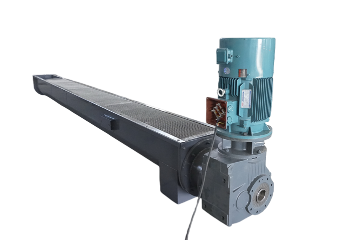 Screw conveyor for metal scrap