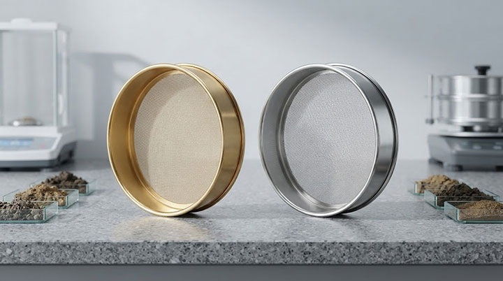 Brass vs. Stainless Steel Soil Sieves: Which is Best for Your Lab?