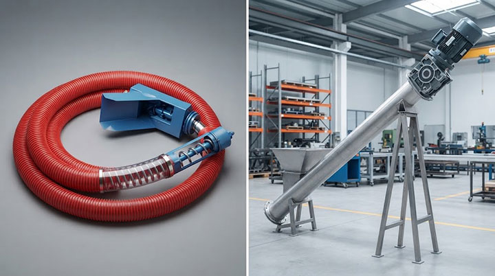How to Choose Between a Flexible Auger Conveyor and a Tubular Screw Conveyor