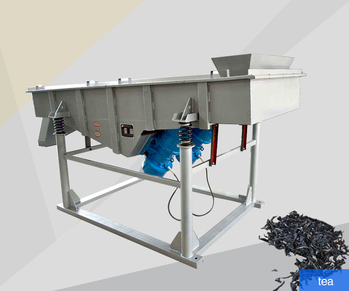 Linear vibrating screen and vibro sifter for screening tea 