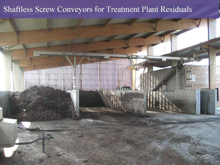 Shaftless Screw Conveyors for Treatment Plant Residuals