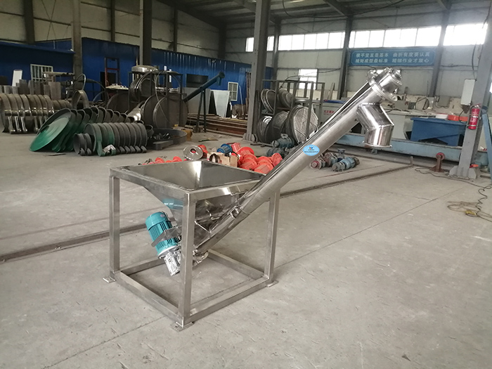 Small Inclined Screw ConveyorDAHAN Vibration Machinery