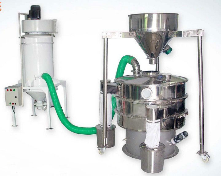 What is the use of sieving machine in pharmaceuticals?