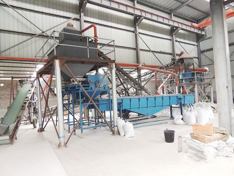 Quartz sand screening machine