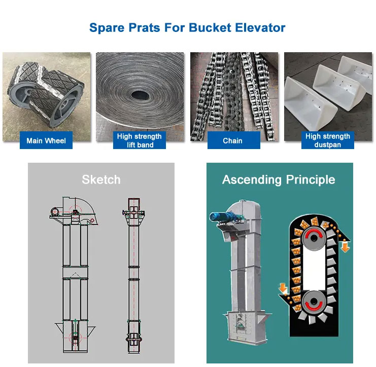 TD Vertical Belt Bucket elevatorDAHAN Vibration Machinery