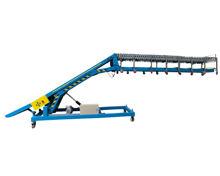 Dahan Telescopic Mobile Conveyor Hydraulic Height Adjustable Roller Conveyor System