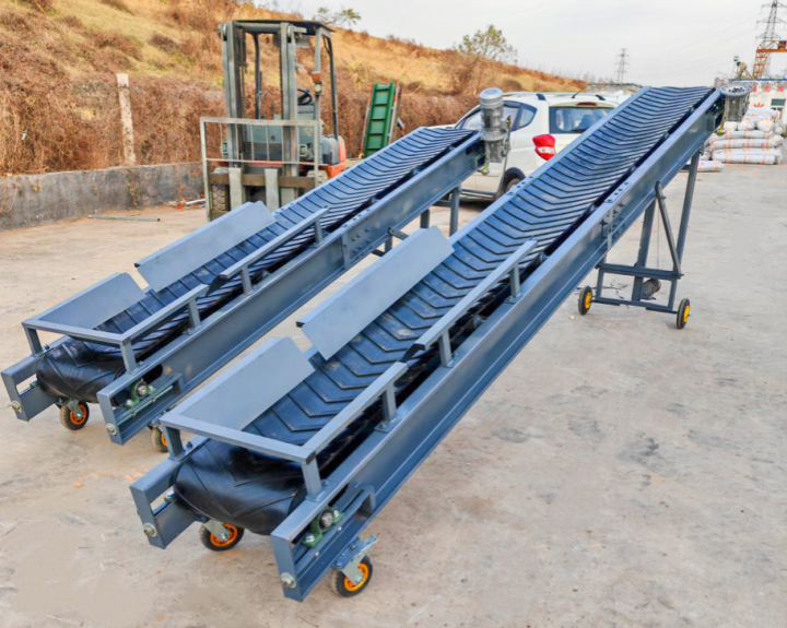 Dahan Custom Mobile Inclined Conveyor Portable Lifting Conveyor for Industrial Use