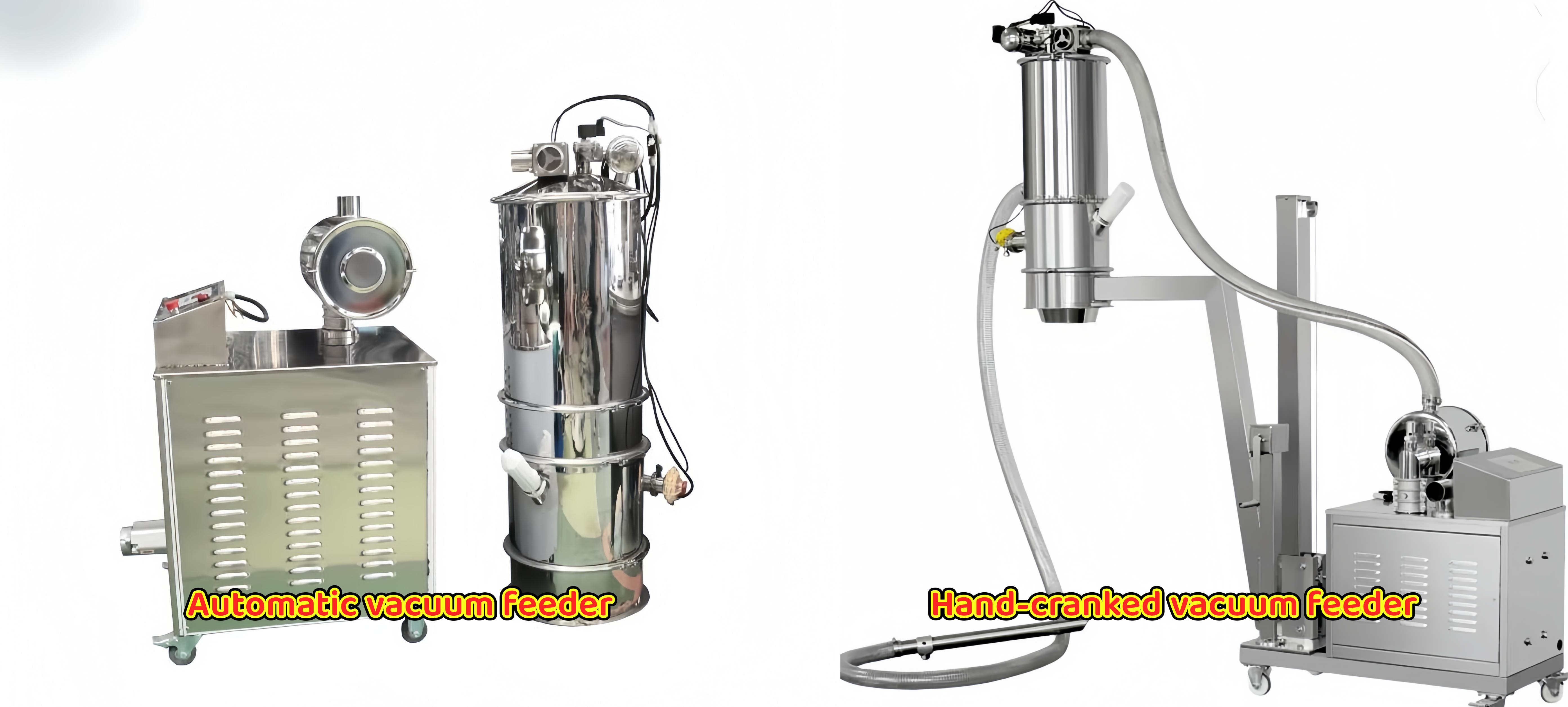 Automatic and hand cranked vacuum feeder types, Dahan vacuum loading machine for industrial bulk materials