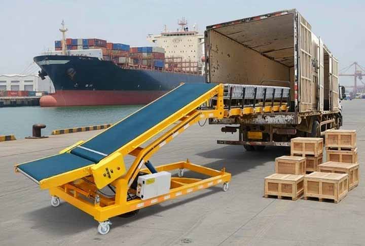 E-commerce warehouse application case of mobile telescopic conveyor