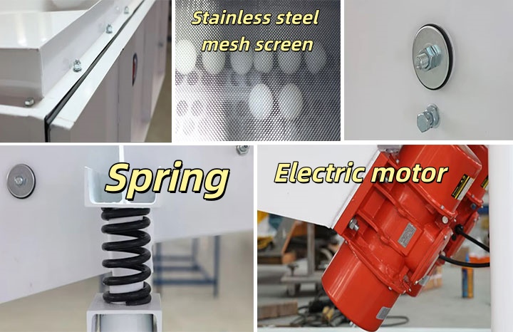 Technical structures of plastic granules vibrating sieve machine