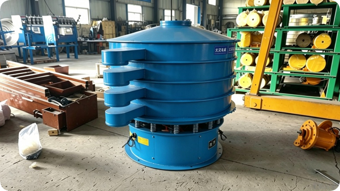Industrial Vibrating Screen for Plantain Flour Processing