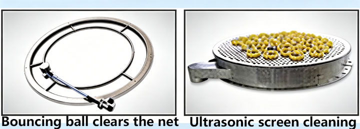 Stainless steel vibrating screen cleaning device diagram