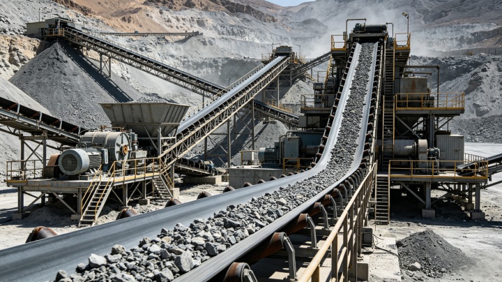 Chuquicamata underground copper mine conveyor system