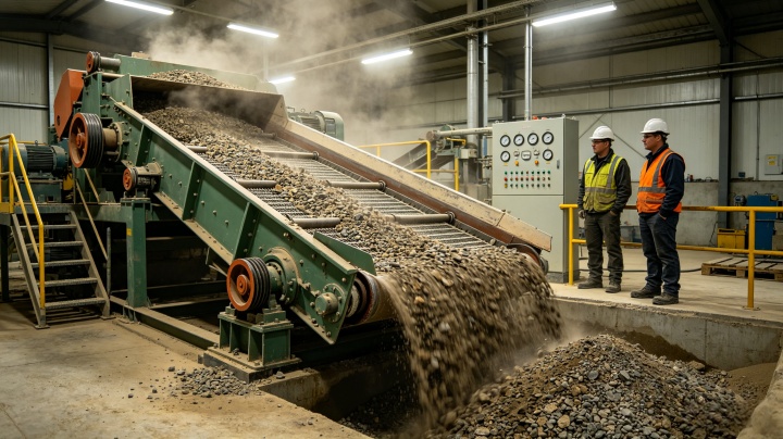 well-maintained industrial vibrating screen