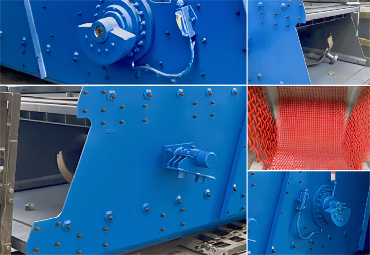 Details of the circular vibrating screen unit
