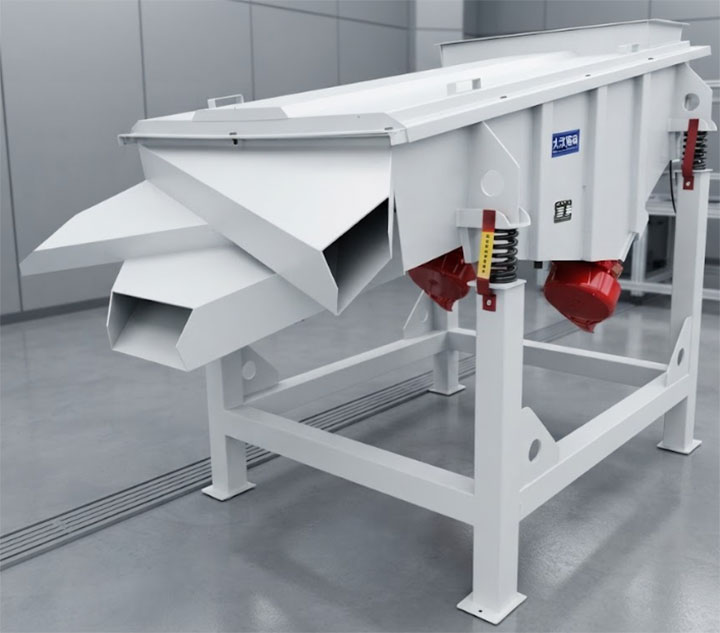 Inclined vibrating screen