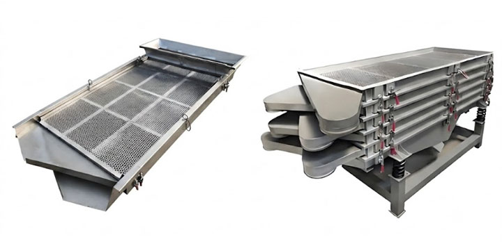 Horizontal vibrating screen mesh and multi-layer horizontal vibrating screen