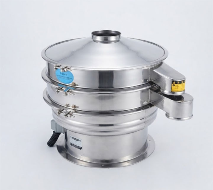Stainless steel rotary vibration screen for powder grading and impurity removal