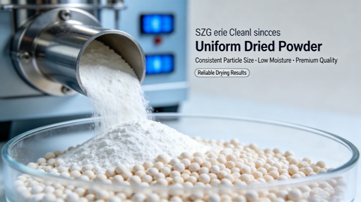 High quality dried pharmaceutical powder produced by SZG series double cone vacuum dryer